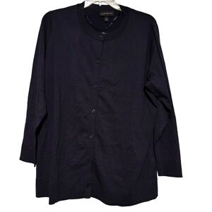 Women’s Lane Bryant Button Down Knit Cardigan in Navy Sz 18/20 NWT